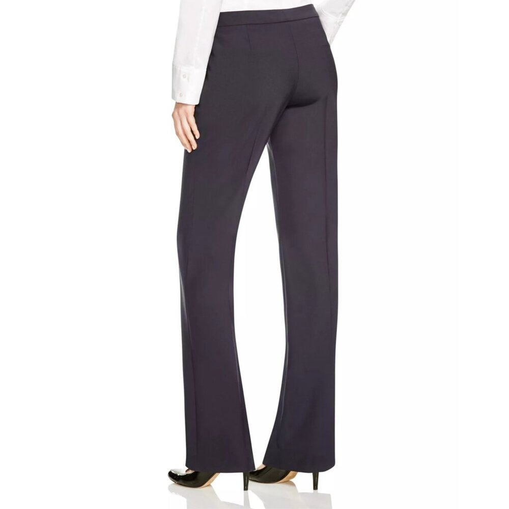 NWT BOSS Womens Size 10 10x36 Navy Blue Tulea Straight-Leg Stretch Wool Pant NEW - Picture 3 of 5